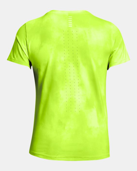 Women's UA Launch Elite Printed Short Sleeve, Green, pdpMainDesktop image number 4
